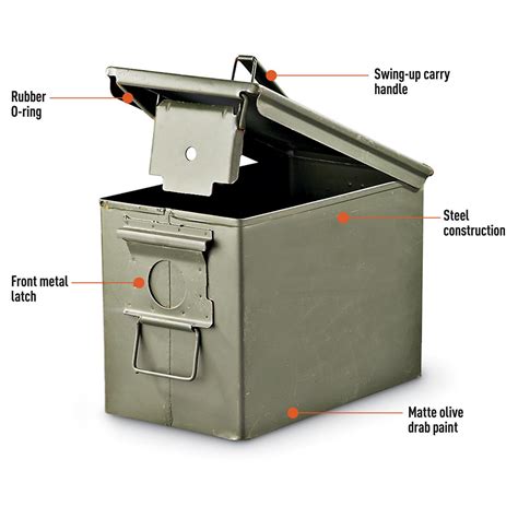 metal ammo box sizes|ammo box dimensions in inches.